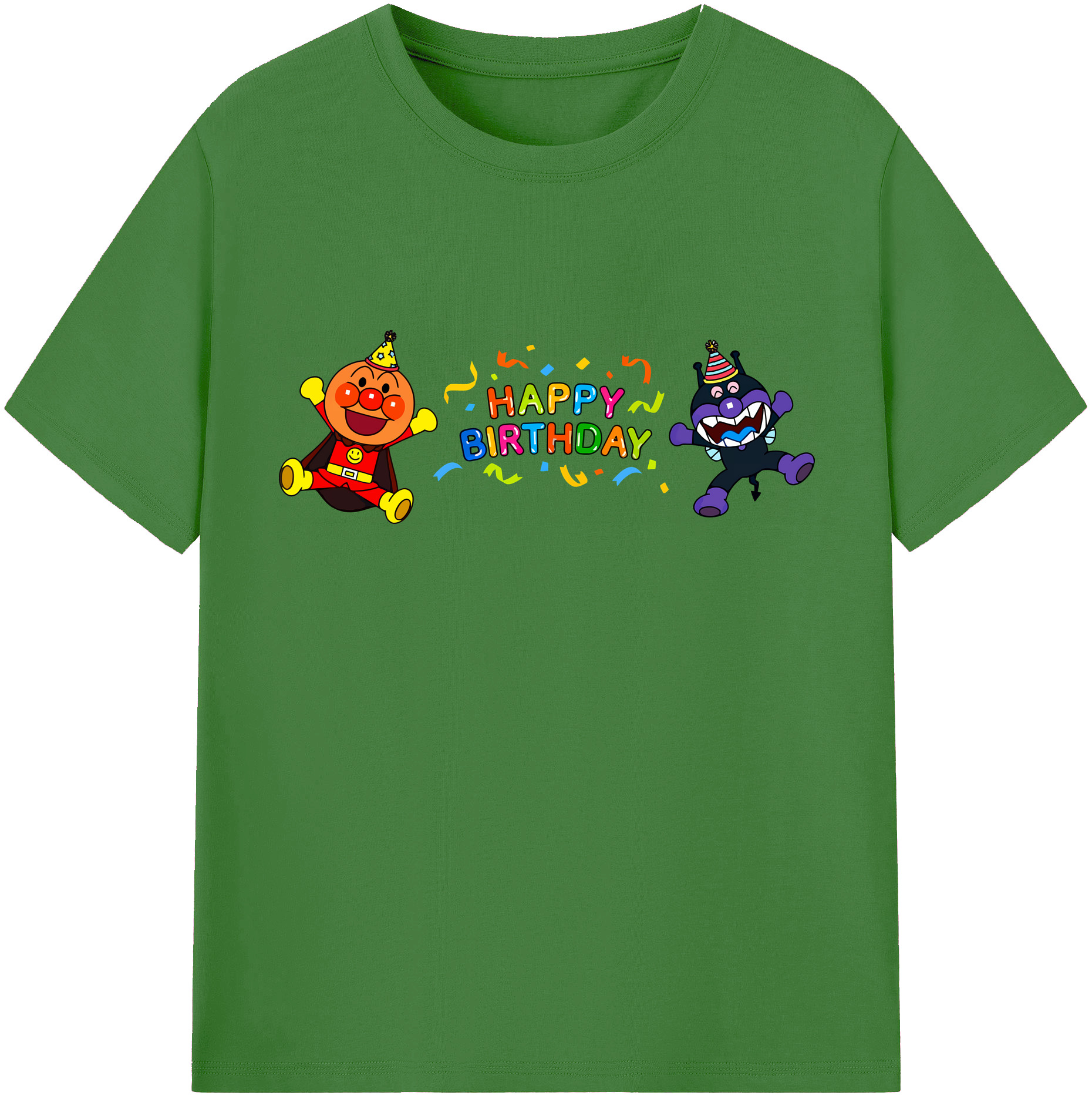 （画像用） アンパンマン Anpanman レディースカジュアルプリントTシャツ（綿100％）